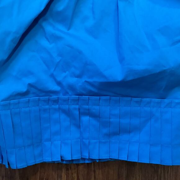 Ramy Brook Charlie Halter Top Size S NWT Tropical Blue Pleated Hem - Picture 3 of 8